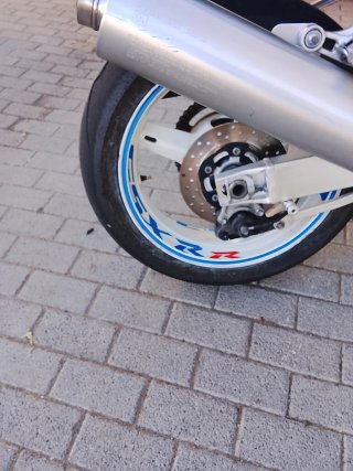 Suzuki GSX R Moto Deportiva Azul