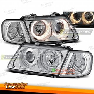 FAROS OJOS DE ÁNGEL CROMADOS se adapta a AUDI A3