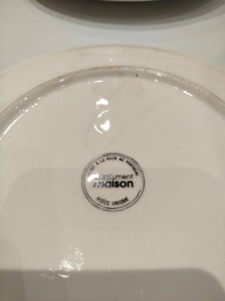 5 platos marca absolument maison pintados a mano