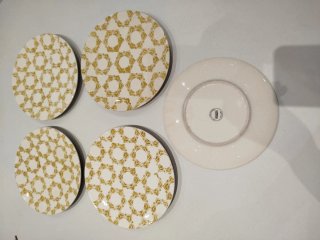 5 platos marca absolument maison pintados a mano