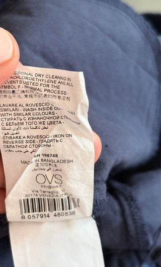 Pantalón casual OVS azul recto