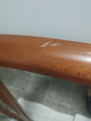 Espejo de pared de madera tallada