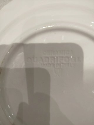 Platos Vajilla Italiana Quadrifoglio Frutas