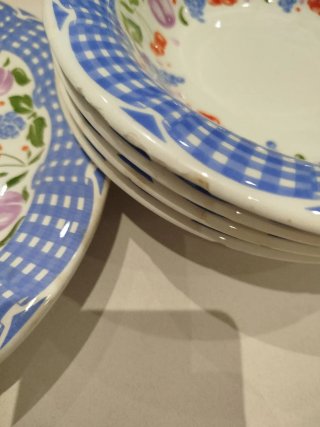 Platos Vajilla Italiana Quadrifoglio Frutas