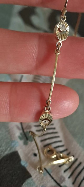Bracciale Argento Placcato Oro Zirconi