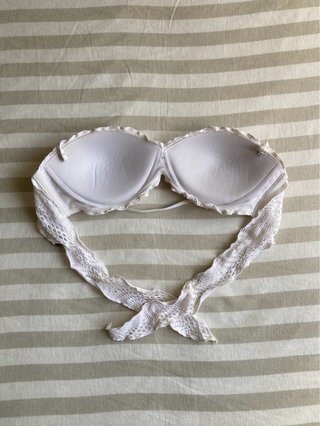 Top bikini cai-cai crochet branco