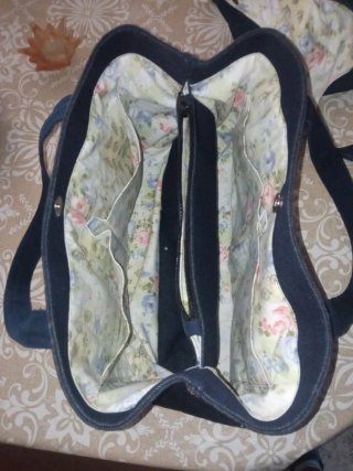 Bolso tote vaquero multi bolsillos