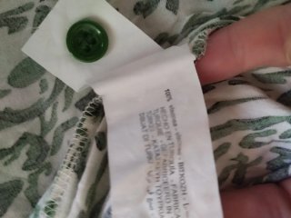 Camisa Zara Talla XS Estampado Verde Blanco