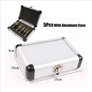 Set 5 Brocas Escalonadas Premium + Caja