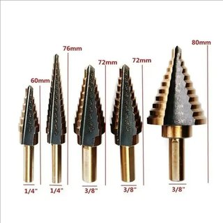 Set 5 Brocas Escalonadas Premium + Caja