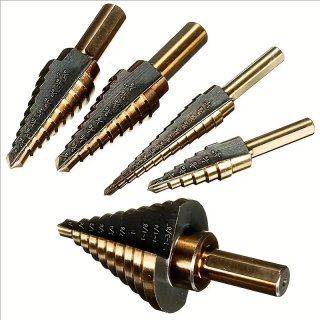 Set 5 Brocas Escalonadas Premium + Caja