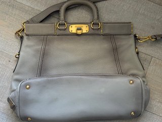 Bolso Prada BN1973 Gris Piel