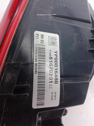 Opel 22482976 yp00016480 piloto trasero grandland