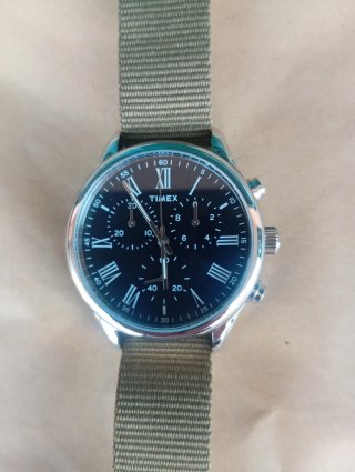 Orologio Timex Uomo Nero e Verde Militare