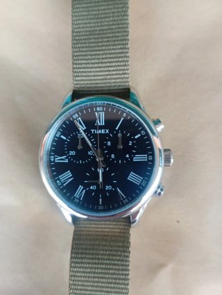 Orologio Timex Uomo Nero e Verde Militare