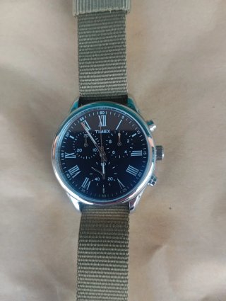 Orologio Timex Uomo Nero e Verde Militare