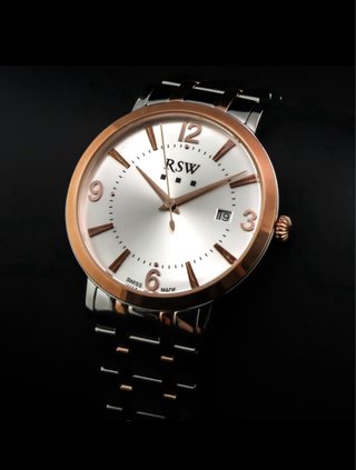 Reloj RSW Swiss Made Oro y Plata