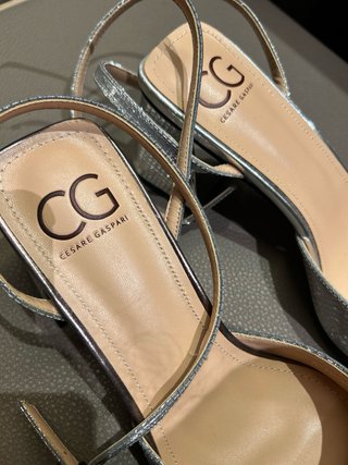 Sandalias Cesare Gaspari Plataforma Tacón