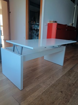 Mesa elevable salón blanca IKEA