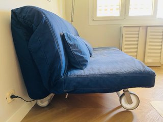 Sofá Cama Azul 160cm