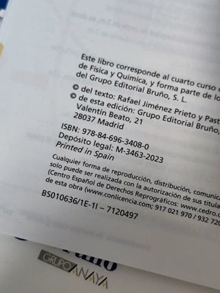 Libro Física y Química 4