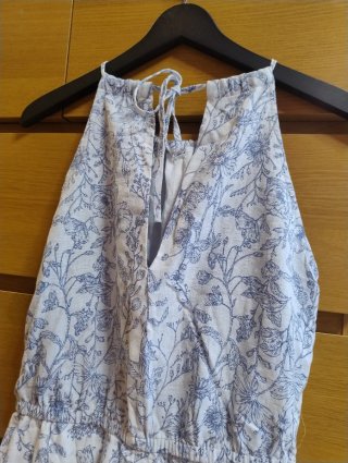 Mono Pepe Jeans Mujer azul y blanco