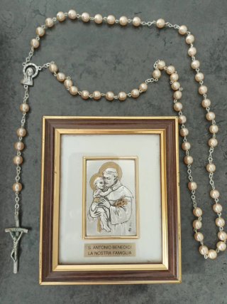 Quadretto S. Antonio Benedici + Rosario