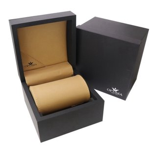 Reloj Optima Swiss Made Negro y Plateado