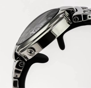 Reloj Optima Swiss Made Negro y Plateado