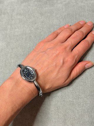 Reloj Pulsera Mujer SUNLIFEX Ovalado Plata Negro
