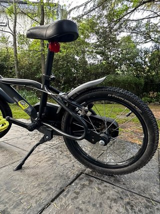 Bicicleta Infantil Btwin Negra y Verde