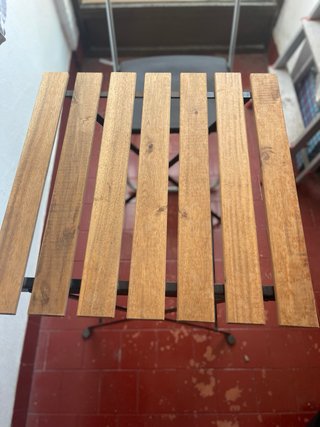 Mesa plegable IKEA madera y metal