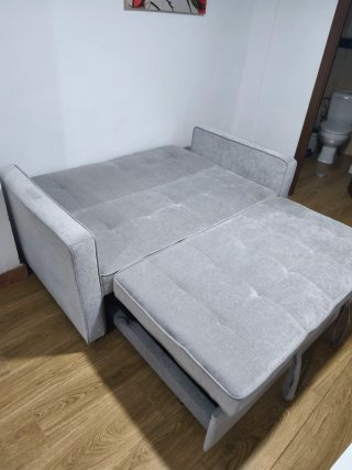 Sofá Cama Gris,1'60 de largo, 0'80 de ancho