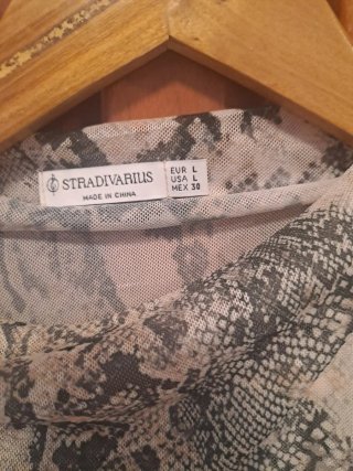 Camiseta sin mangas estampado serpiente Talla L