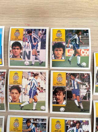 Lote 19 cromos RCD Espanyol Liga 92-93