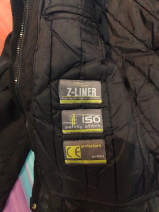 Chaqueta Moto Cordura Negra