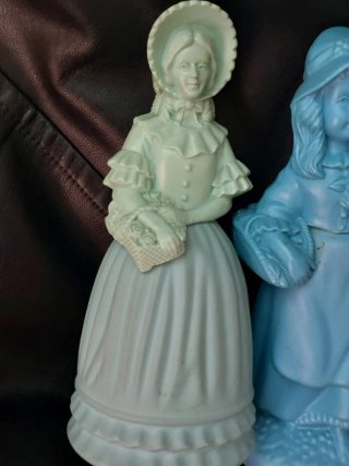 2 Perfumeros Antiguos Figuras Niñas
