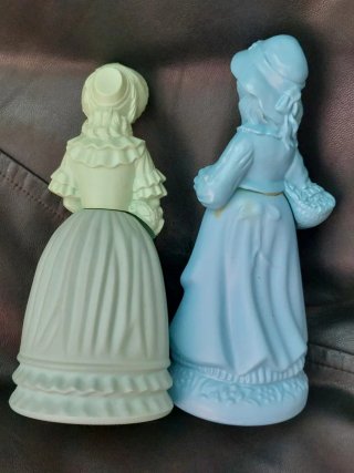 2 Perfumeros Antiguos Figuras Niñas
