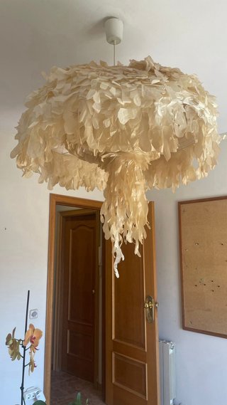 Lámpara de techo papel artesanal XXL