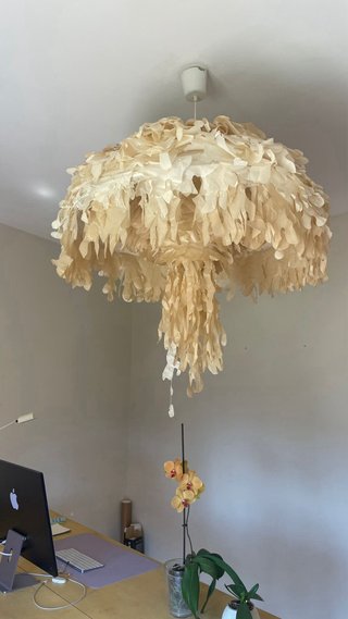 Lámpara de techo papel artesanal XXL