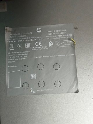 HP All-in-One 27-xa0915ns