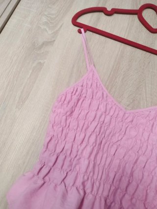 Crop top rosa drapeado sexy