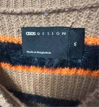 Jersey ASOS rayas marrón naranja