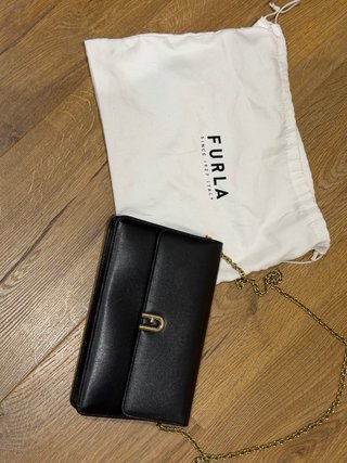 Bolso Furla Diamante mini bag negro