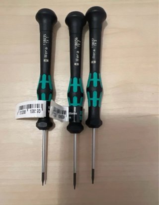 Pack Destornilladores Wera TORX TX1, TX2, TX3