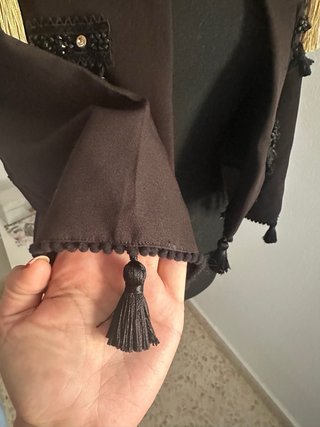 Vestido Flamenca Chaqueta Pantalón Torero Negro