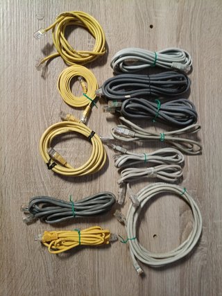 Lote 12 Cables Ethernet Varias Medidas