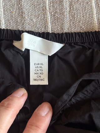 Top H&M Negro Talla XL