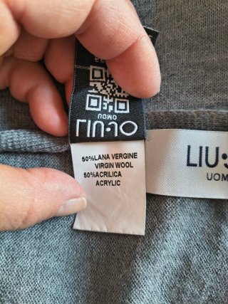 Sciarpa Liu Jo uomo grigia