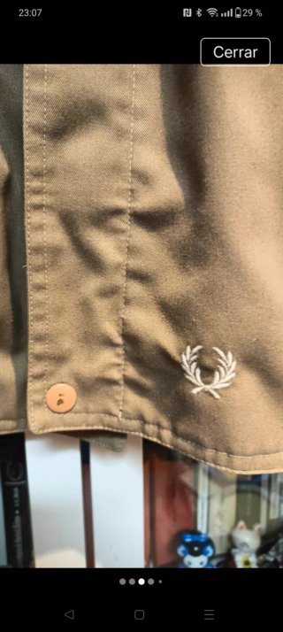 Cazadora Fred Perry Beige Talla M